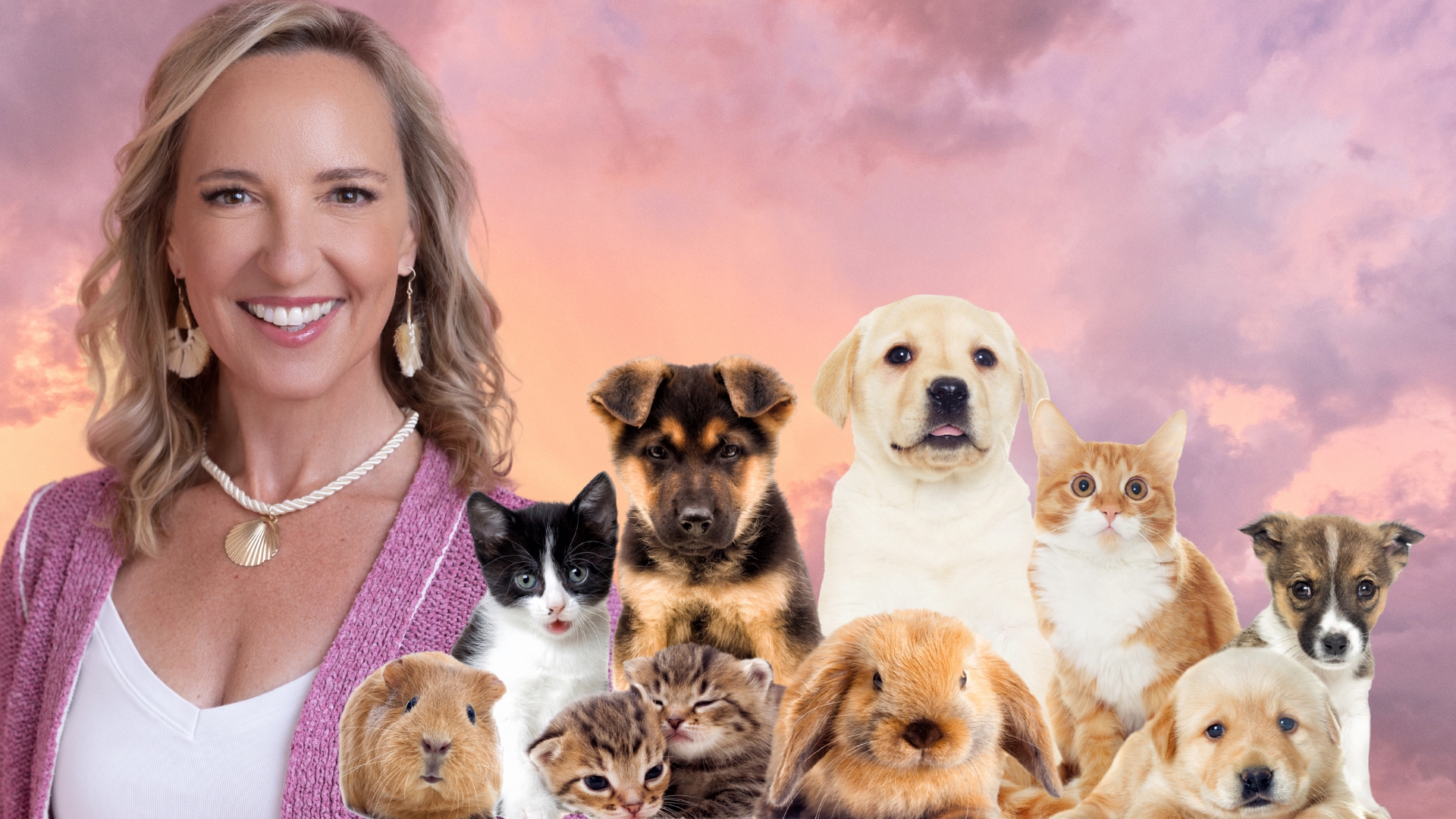 Jan Wakefield with pets